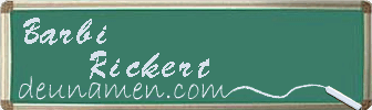 Barbi Rickert Visitenkarte